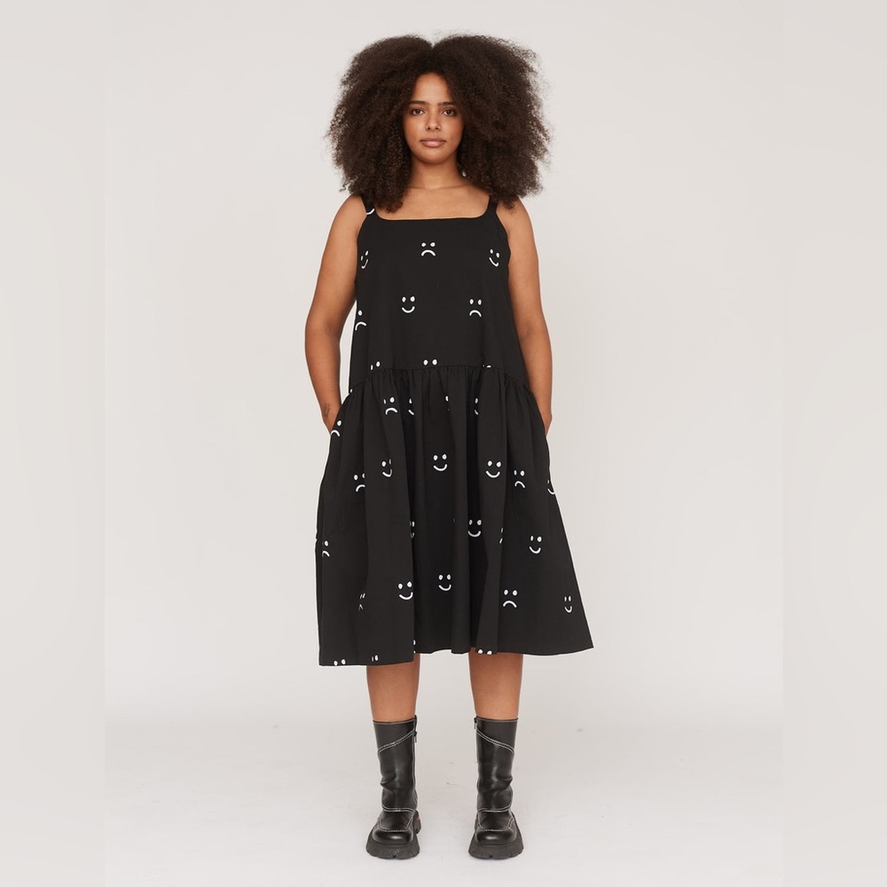 Lazy Oaf Happy Sad Drop Waist Dress